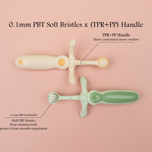 Kit de soins bucco-dentaires pour bébé en vrac avec tête à poils ronds poils souples pour nourrissons et enfants santé dentaire - Product Image 2