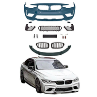 Kit carrosserie style M3 CS pour BMW Série 3 F30 F35 2013-2018, pare-chocs avant large 1:1, pièces de modification