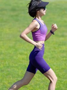 Rompi Wanita Tanpa Lengan untuk Musim Panas, Cepat Kering, Menyerap Keringat, Bahan Karet Bernapas untuk Atasan Aktif saat Lari Maraton - Product Image 3