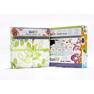 DB Blancho Luxury 3PC Mini Juego de edredón-Diente De León Sueño Floral Sólido 300GSM Técnica tejida de algodón para ropa de cama de tamaño doble - Product Image 2