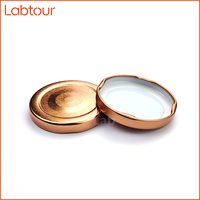 Pot en métal de qualité alimentaire personnalisé de 5 ml et 58 mm avec bouchon à visser, anti-fuite, anti-enfants, anti-déversement, écologique, facile à ouvrir