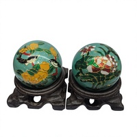 Boules de Baoding musicales en résine Shouxing Magpie Persimmon Lotus, revêtement en résine, « La chance vient à la suite de la chance », coffret cadeau