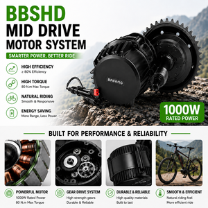 Kit de conversion <span class=keywords><strong>moteur</strong></span> central <span class=keywords><strong>1000W</strong></span> (1000 Watt) pour vélo électrique, VTT, <span class=keywords><strong>moteur</strong></span> BLDC sans balais à haut régime (Listrik) - Product Image 2