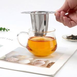 Creative 304 Stainless Steel Food Grade Fine Mesh <b>Infuser</b> Strainer With Flower Handle Portable Basket for Loose <b>Tea</b> - Product Image 2