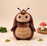 Sac à dos en peluche mignon pour enfants, motif insecte, sac à dos en peluche animaux en peluche, sac à dos personnalisé en forme d'abeille, papillon, coccinelle, cadeau pour enfants