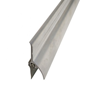Joint d'étanchéité en brosse pour portes et fenêtres Eco-V moderne en aluminium et caoutchouc, insonorisant, anti-fumée, anti-goutte de pluie, durable, installation par vis - Product Image 3