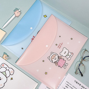 Carpeta transparente de tamaño A4 con botones a presión, organizador de documentos, bolsas de plástico con cremallera de <span class=keywords><strong>PVC</strong></span> personalizadas - Product Image 2