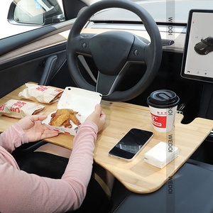 ชุดพวงมาลัยรถถาดแล็ปท็อปสำหรับ <span class=keywords><strong>Tesla</strong></span> รุ่น3 /<span class=keywords><strong>y</strong></span> อุปกรณ์เสริมพวงมาลัยอาหารโต๊ะทำงานแบบพกพา - Product Image 6