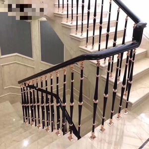 Barandillas de Aluminio Fundido Dorado de Estilo Europeo Heredado de Homedeco para Escaleras de Villas y Balcones, Fáciles de Instalar - Product Image 2