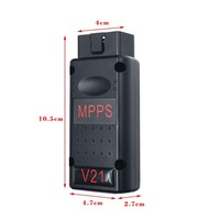 Câble de reprogrammation MPPS V21 CAN Flasher + Programmeur ECU multi-boot TRICORE OBD2/USB 5-12V Outil de diagnostic automobile Fiat