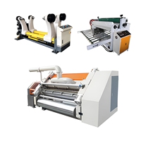 Máquina Automática de Fabricación de Cartón Corrugado de Una Cara y Dos Capas/Línea de Producción de Cajas de Cartón de Doble Pared