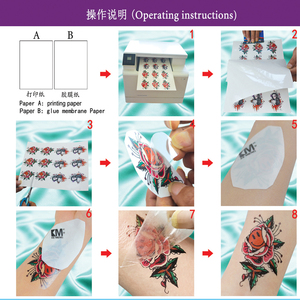 Autocollants <span class=keywords><strong>de</strong></span> tatouage temporaires gratuits KeMeng en film laser pour hommes, femmes et enfants - Motifs animaux DIY Tigre, Loup, Crâne <span class=keywords><strong>de</strong></span> la <span class=keywords><strong>Mort</strong></span> - Product Image 5