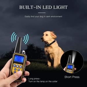Collier de dressage pour chien rechargeable, collier de dressage à choc étanche, collier de dressage <span class=keywords><strong>longue</strong></span> <span class=keywords><strong>portée</strong></span>, niveaux de choc réglables, collier de choc - Product Image 2