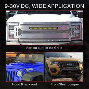 <span class=keywords><strong>Barre</strong></span> lumineuse <span class=keywords><strong>LED</strong></span> ambre et blanche de 20 pouces, faisceau combiné pour voiture, camion, <span class=keywords><strong>4x4</strong></span>, 4 roues motrices, bateau, remorque, conforme à la norme 12V - Product Image 6