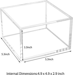 Nhà máy tùy chỉnh hộp lưu trữ Acrylic trong suốt với nắp văn phòng tổ chức cho phòng tắm & nhà bếp thiết kế đa chức năng - Product Image 4