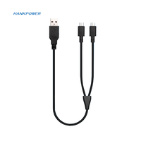 Kabel Pengisian Daya Mikro PS4 1 ke 2 Kabel Pengisian Daya USB untuk XBOX ONE 3m