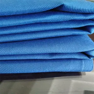 New Trung Quốc Vải Khoan Bông Mùa Đông Dacron 190gsm Polyester Twill Vải Chống Tĩnh Điện Strip Workwear Làm Việc Mặc Đồng Phục Vải