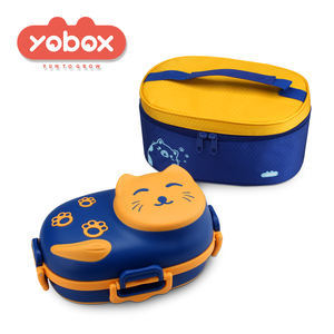 Nouveau Meilleur Petit Chat 3 compartiment en acier inoxydable bpa Bébé enfants alimentation alimentaire boîte à lunch boîte bol <span class=keywords><strong>ensemble</strong></span> - Product Image 2