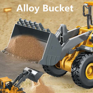 Actualización 2,4 Ghz 1/20 escala construcción modelo aleación cubo 9CH Control remoto <span class=keywords><strong>Tractor</strong></span> niños jugar Bulldozer RC camión - Product Image 2