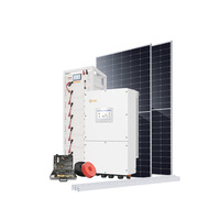 Système de stockage d'énergie hybride photovoltaïque 30-50KW avec onduleur Solis, silicium monocristallin, pour usage domestique, industriel/commercial
