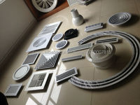 Grille d'aération linéaire en aluminium pour système CVC, sortie d'air à fentes réglables en volume, grille linéaire de plafond, 1 à 7 fentes disponibles