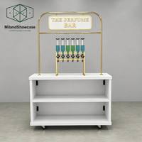 Vitrine à parfums détachable sur mesure |   Bar à parfums mobile et design de petit kiosque |   Comptoir de vente au détail modulaire pour les boutiques de parfums