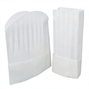 Einweg-Kochmütze mit Individuell Bedruckbarem Logo Papier-Kochmütze mit Verstellbarer Größe - Product Image 4