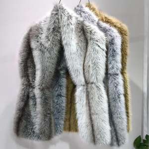 Écharpe en fausse fourrure de <span class=keywords><strong>renard</strong></span> et de raton laveur pour femme, châle, étole, accessoire de mode pour mariée - Product Image 1