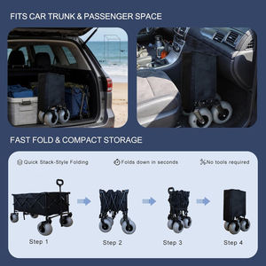 Katlanabilir Arazi Kamp Arabası |   Kompakt/Süper Büyük Portatif Açık Hava Satış Arabası - Product Image 5