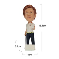 Bobblehead de joueur de golf personnalisé-Figurine 3D peinte à la main en résine à collectionner pour cadeaux de tournoi/décor de bureau