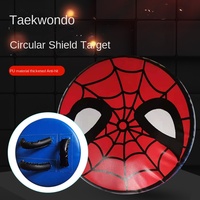 Cible de boxe ronde en PU pour entraînement de fitness, modèle Captain America, vente en gros usine