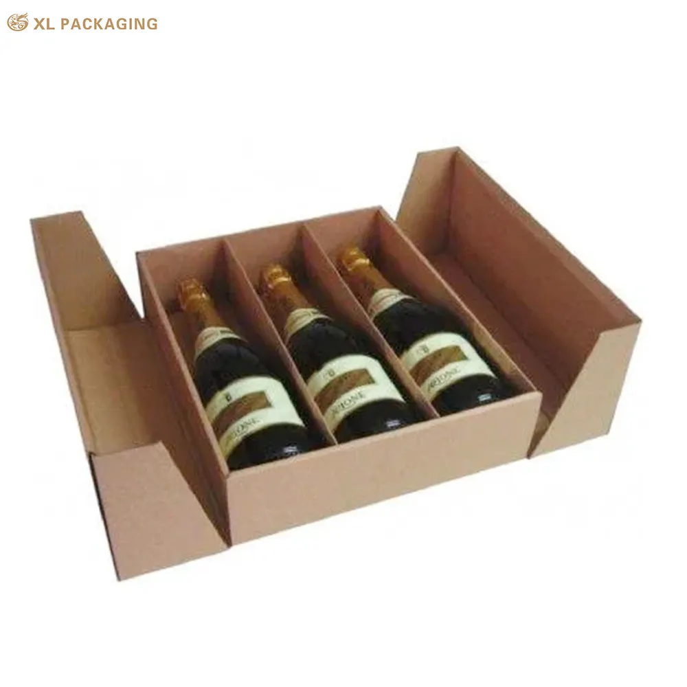 Customized Corrugated Wine Box Beer Corrugated Folding Packaging Box With Logo