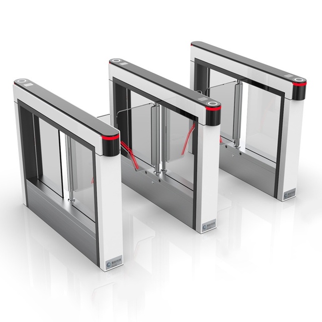 Intelligent Swing Gate Access Control System Facial Recognition Automatic Sensing Lockable Function Brushless Motor 2-Way