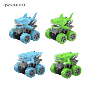 Nuovi Giocattoli per Bambini QS: Auto Cartoon con Animali, Camion Acrobatici in Plastica Colorata, <span class=keywords><strong>2</strong></span> Stili Assortiti, Veicoli a Frizione per Bambini - Product Image 2