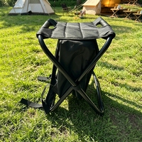 Sac à dos pliable personnalisable en tissu Oxford avec siège intégré, sac de rangement portable, siège léger pour voyage et extérieur, mobilier d'extérieur