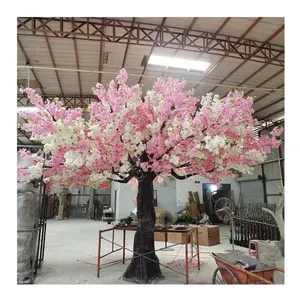 10フィートの人工アーチチェリー藤ローズフラワーツリー屋外の家の結婚式の装飾のための巨大な湾曲した大きな桜の木
