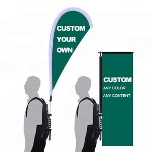 Banner per zaino di marketing all'aperto personalizzato per catena di supermercati