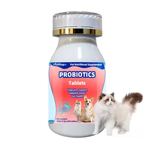 Pettersup 애완 동물 영양 보충 개 장 지원 개 probiotics 간식을위한 probiotics 정제 반복 설사 개선