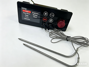 ตัวควบคุมเตาบาร์บีคิวไฟฟ้าแบบดิจิทัล พร้อมหัววัดอุณหภูมิอาหารคู่, จอ LCD และการเชื่อมต่อแอปพลิเคชัน - Product Image 2