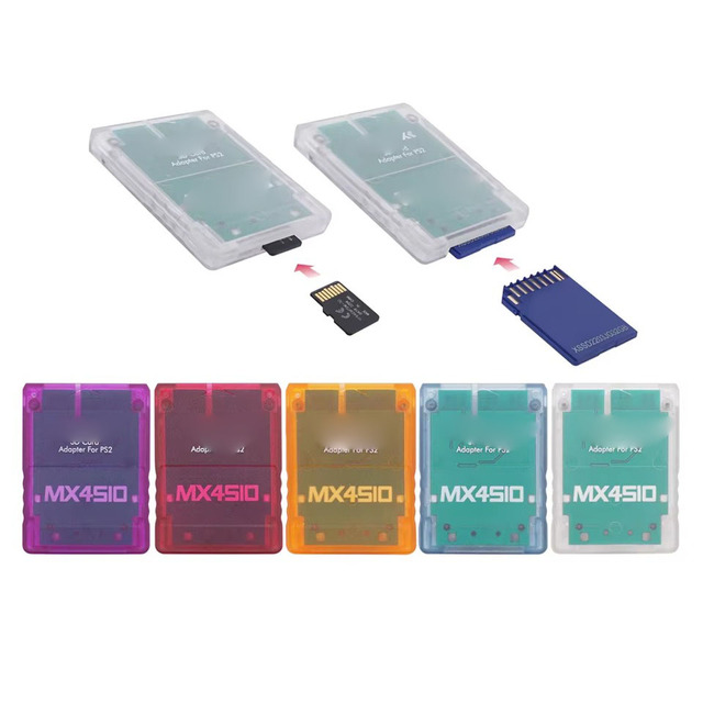 Plc Mx4sio Sio2sd Card Adapter for Ps2 Memory Expansion Sio Blue Bulk Supply
