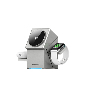 Cargador Inalámbrico Magnético Geométrico Certificado <span class=keywords><strong>Maxco</strong></span> 3 en 1, Cargador Inalámbrico de 15w para iPhone - Product Image 2