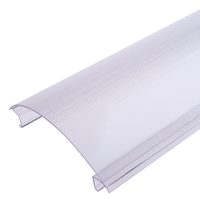 Diffuseur de couvercle d'éclairage LED PC/PMMA personnalisé avec embout pour armoires