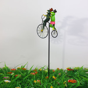 Nouveau produit transfrontalier <span class=keywords><strong>Tom</strong></span> et Jerry Décoration de jardin en forme de moto, artisanat en métal, art en fer, moulin à vent de cour - Product Image 6