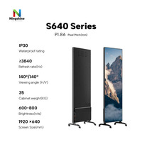 Écran LED intelligent portable Ningshine P1.86 pour affichage publicitaire en centre commercial