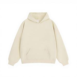 Sudadera con Capucha para Hombre, 500gsm, Algodón Grueso, Corte Holgado, Color Sólido, con Bolsillo Grande, Deportiva - Product Image 1