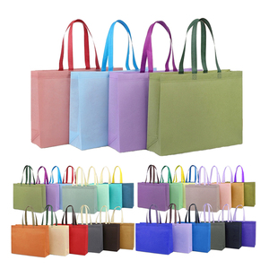 Bajo Moq reciclado Eco no tejido reutilizable no tejido comestibles promocional <span class=keywords><strong>PP</strong></span> no tejido bolsa de tela de compras con impresión de logotipo personalizado - Product Image 3