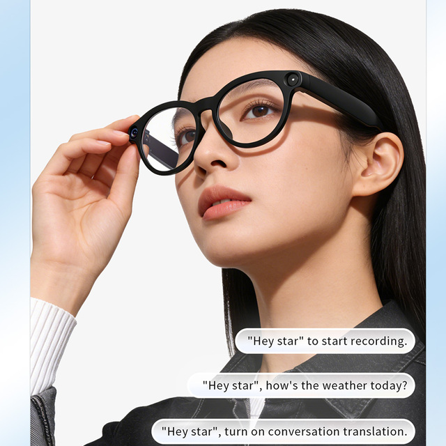 Custom Amazo AI Smart Glasses Wireless Sunglasses Built-in Microphone Speakers Touch Voice Assistant AI Smart Translator Glasses