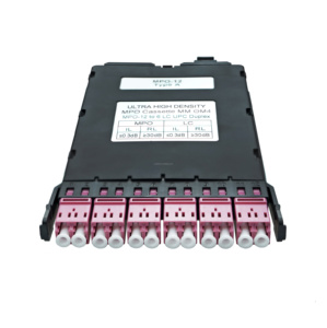 Siêu mật độ cao MPO Cassette Multimode OM4 12f MPO 6F LC/UPC Duplex trung tâm dữ liệu cho 5G/4G Viễn Thông hệ thống cáp - Product Image 2