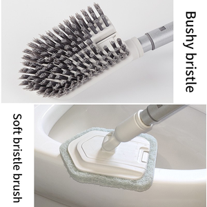 Limpiador de cocina con 3 cabezales de limpieza, dispensador de jabón de mango largo, cepillo para plato, Navidad, espacio, San Valentín, caja de bebé de negocios SCP - Product Image 4