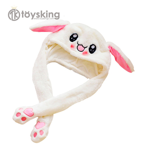 TK <span class=keywords><strong>lapin</strong></span> <span class=keywords><strong>lapin</strong></span> oreille en peluche chapeau mobile sautant <span class=keywords><strong>lapin</strong></span> oreille drôle mignon animaux en peluche jouets en peluche chapeau - Product Image 1